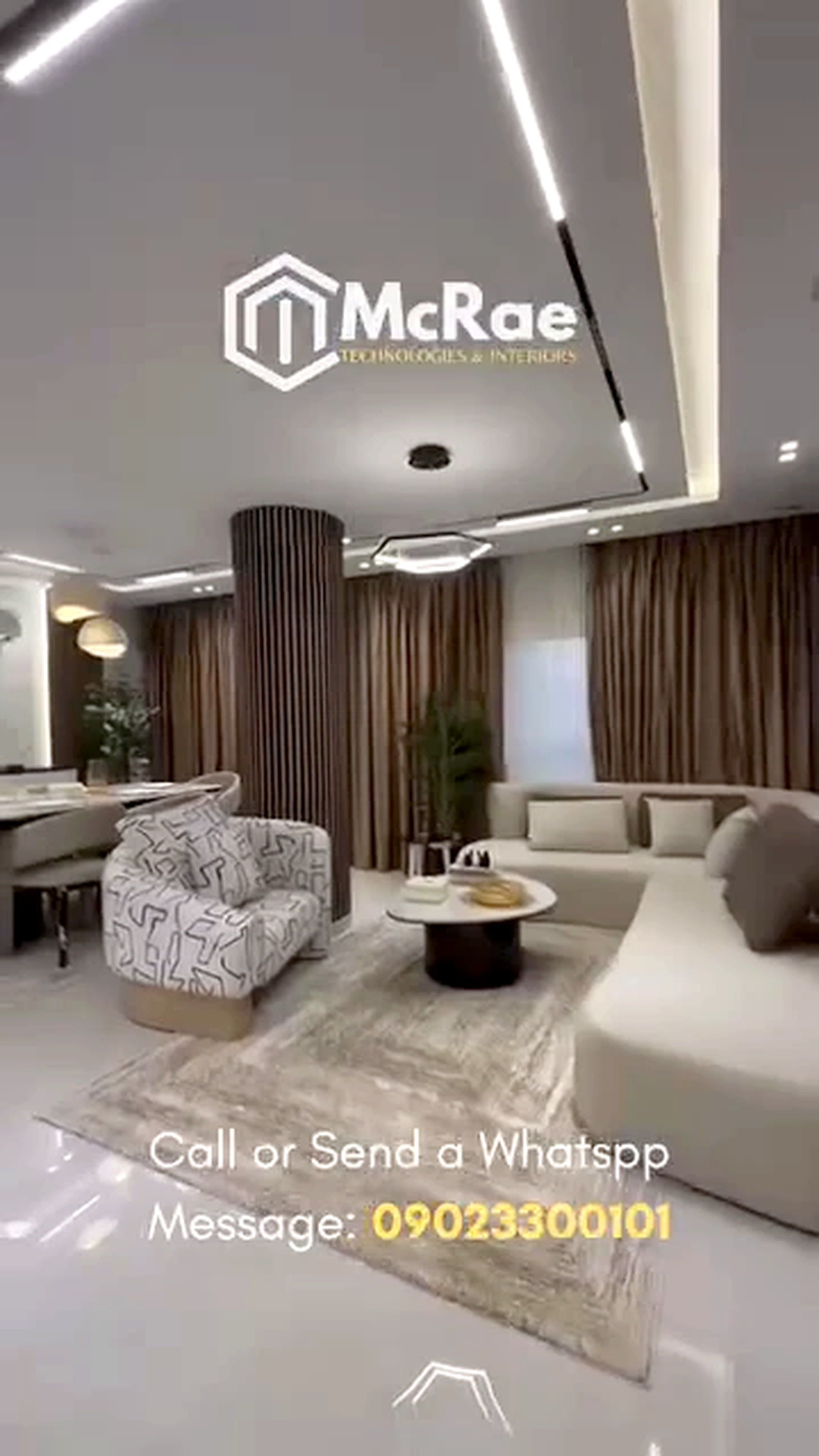 McRae connected living interior; social image enhanced to 4K-size